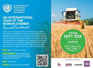 "UN International Year of the Woman Farmer" Dinner - Flyer