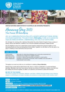 Harmony Day 29 March 2025 - Flyer